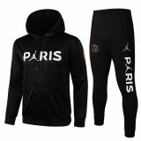 PSG x Jordan Hoodie Black III Training Suit(Sweatshirt + Pants) Mens 2021/22