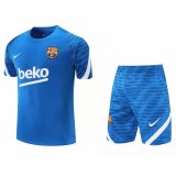Barcelona Blue Training Suit (Jersey+Short) Mens 2021/22