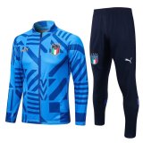 Italy Blue Training Suit Jacket + Pants Mens 2022/23
