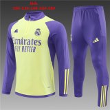 Real Madrid Yellow - Purple Training Suit Kids 2023/24