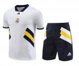 Real Madrid White Training Jersey + Short Mens 2023/24