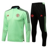 Manchester United Green Training Suit Mens 2021/22