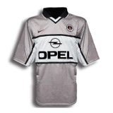 2000-2001 PSG Retro White Gray Men Soccer Jersey Shirt