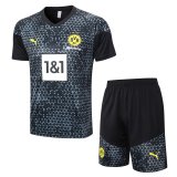 Borussia Dortmund Black Training Jersey + Short Mens 2023/24