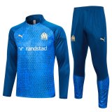 Olympique Marseille Blue Pyramids Training Suit Mens 2023/24