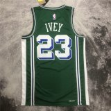 Detroit Pistons Green Swingman Jersey City Edition Mens 2022/23 #IVEY - 23