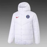 2020/2021 PSG White Soccer Winter Jacket Men's
