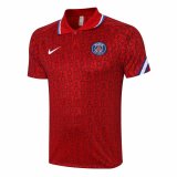 2020/2021 PSG Soccer Polo Jersey Red PARIS - Mens
