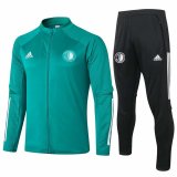 2020-2021 Feyenoord Green Jacket Soccer Training Suit