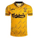 1994-1996 Liverpool Retro Third Yellow Men Soccer Jersey Shirt