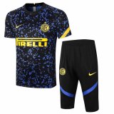 2020-2021 Inter Milan Short Soccer Training Suit Blue