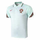 2020-2021 Portugal Light Green Soccer Polo Jersey