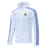 Real Madrid White All Weather Windrunner Jacket Mens 2021/22