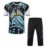 2020-2021 PSG x Jordan Short Soccer Training Suit Black
