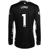 2020/2021 Arsenal Goalkeeper Black LS Men's Soccer Jersey LENO #1