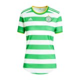 2020/2021 Celtic FC Home Green&White Stripes Soccer Jersey Women's With No Sponsor