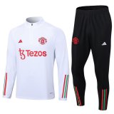 Manchester United White Training Suit Mens 2023/24