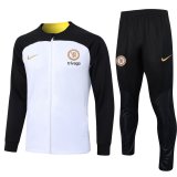 Chelsea White - Black Training Jacket + Pants Mens 2023/24