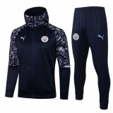 Manchester City Hoodie Navy Training Suit (Jacket + Pants) Mens 2020/21