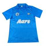88/89 Napoli Home Blue Retro Soccer Jersey Shirt Men