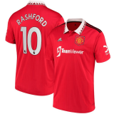 Manchester United Home Jersey Mens 2022/23 #Rashford #10