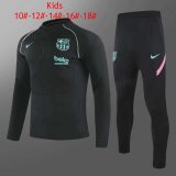 2020/2021 Barcelona Black III Kid's Soccer Training Suit