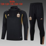 Argentina Black Training Suit Kids 2023/24