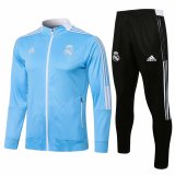 Real Madrid Blue Training Suit (Jacket + Pants) Mens 2021/22
