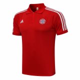 Bayern Munich Red Polo Jersey Mens 2021/22
