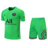 PSG Goalkeeper Green Mens Jersey + Shorts 2021/22