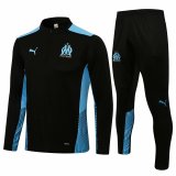 Olympique Marseille Black Training Suit Mens 2021/22