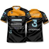 McLaren Daniel Ricciardo 2022 Black F1 Team T-Shirt Mens