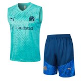 Olympique Marseille Green Training Jersey + Short Mens 2023/24