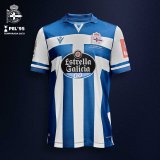 2020/2021 Deportivo de La Coruña Home Blue&White Stripes Men Soccer Jersey Shirt