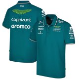Aston Martin 2023 Green F1 Team Polo Shirt Mens