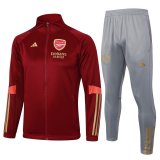 Arsenal Burgundy Training Jacket + Pants Mens 2023/24