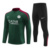 PSG Green Training Suit Mens 2024/25