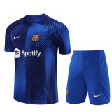 Barcelona Blue Training Jersey + Short Mens 2023/24