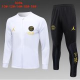 PSG x Jordan White Training Jacket + Pants Kids 2023/24