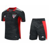Sao Paulo FC Goalkeeper Black Jersey + Short Mens 2021/22