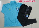 2020-2021 Brazil Blue Jacket Soccer Training Suit