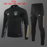 2020/2021 Ajax UCL Black Kid's Soccer Training Suit
