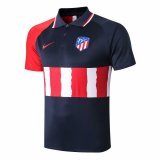 2020-2021 Atletico Madrid Navy Soccer Polo Jersey