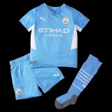 Manchester City Home Kids Jersey+Short+Socks 2021/22