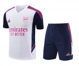 Arsenal White Training Jersey + Short Mens 2023/24