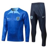 England Blue 3D Print Training Suit Mens 2022/23