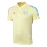 2020-2021 Arsenal Yellow Soccer Polo Jersey