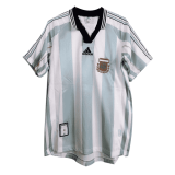 1998 Argentina World Cup Retro Home Blue&White Men Soccer Jersey Shirt