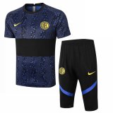 2020-2021 Inter Milan Short Soccer Training Suit Blue & Black