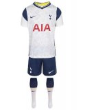 2020/2021 Tottenham Hotspur Home White Soccer Whole Kit Jersey + Short + Socks Kid's